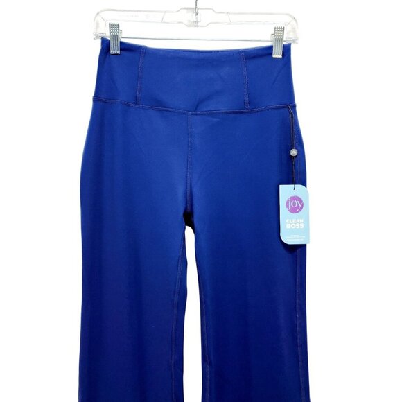 Joy Clean Boss Blue High-Waisted Flare Leg Pants Size S - Picture 6 of 12